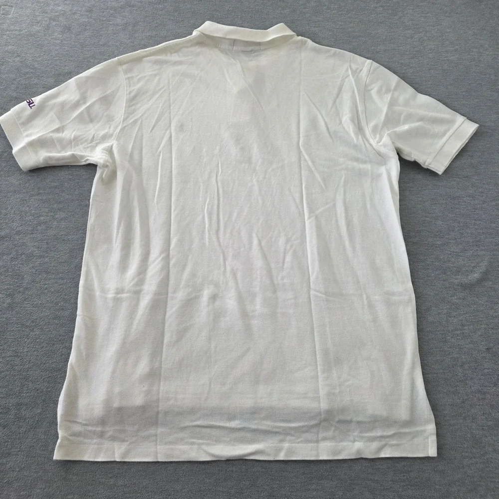 Polo Ralph Lauren Mens XL White LSU Tigers Embroidered Pique Polo Shirt Cotton